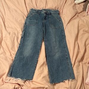 Classic Wide-Leg kids Jeans in Medium Blue